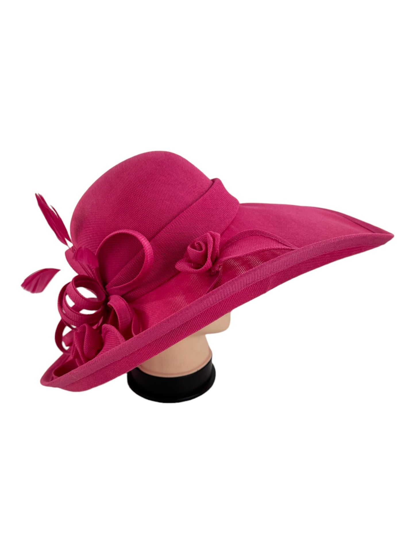 NEW BOW FLOWER SINAMAY KENTUCKY DERBY WEDDING HAT FF923 (1PC)