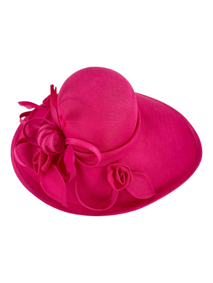 NEW BOW FLOWER SINAMAY KENTUCKY DERBY WEDDING HAT FF923 (1PC)