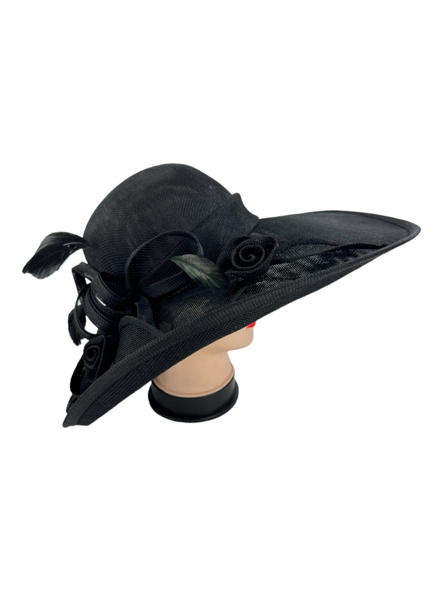 NEW BOW FLOWER SINAMAY KENTUCKY DERBY WEDDING HAT FF923 (1PC)