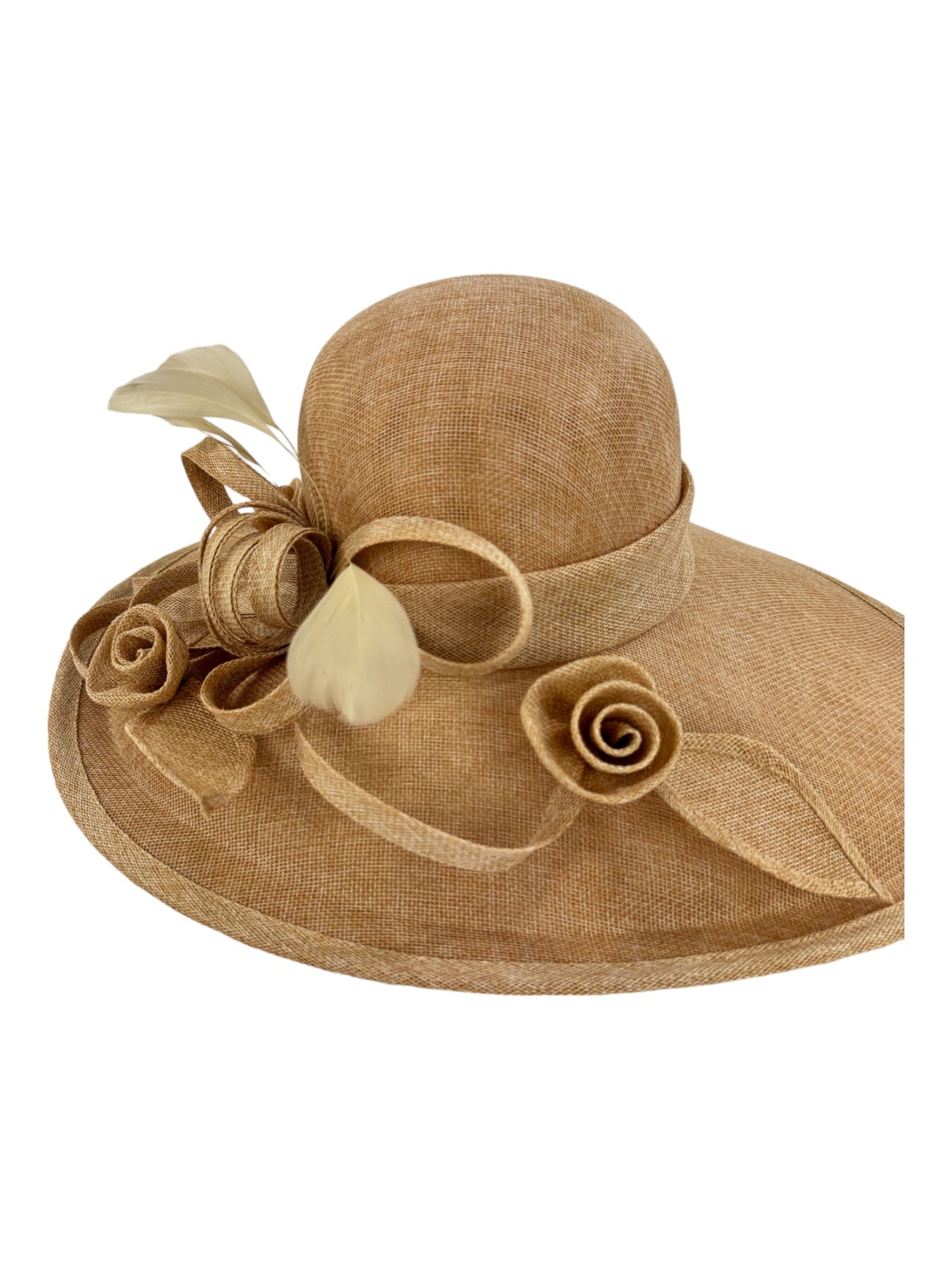 NEW BOW FLOWER SINAMAY KENTUCKY DERBY WEDDING HAT FF923 (1PC)