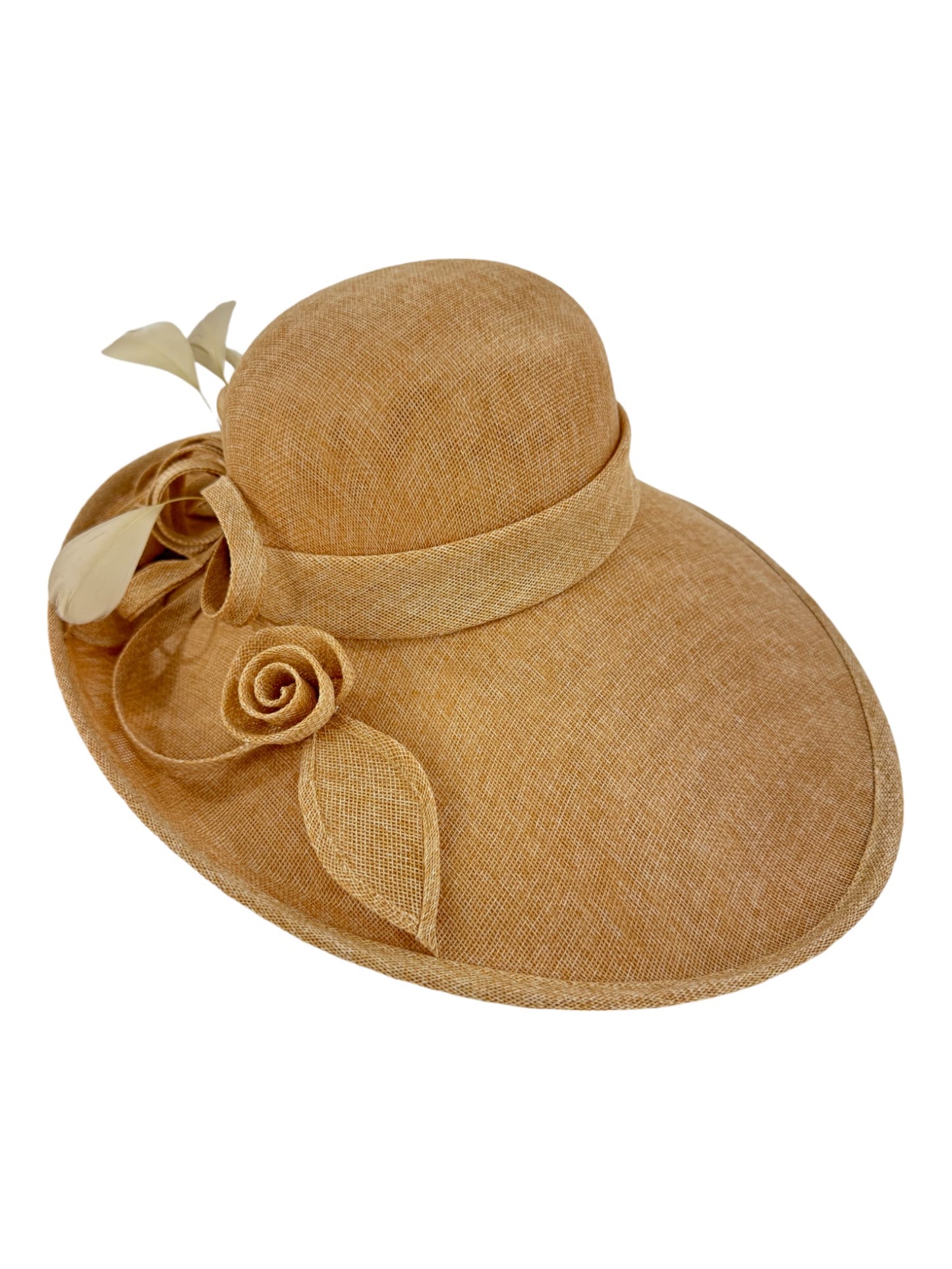 NEW BOW FLOWER SINAMAY KENTUCKY DERBY WEDDING HAT FF923 (1PC)