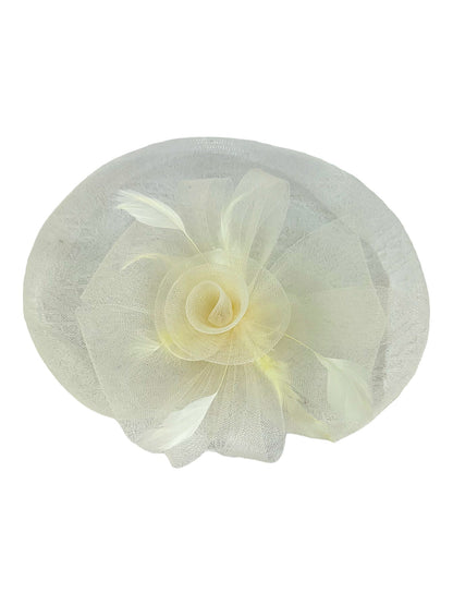 Kentucky Derby & Tea Party Flower Feather Hat FF805 (2PC)