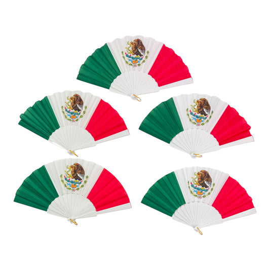 Mexican national Print Oriental Hand Held Folding Fan FN0457 (12PC)