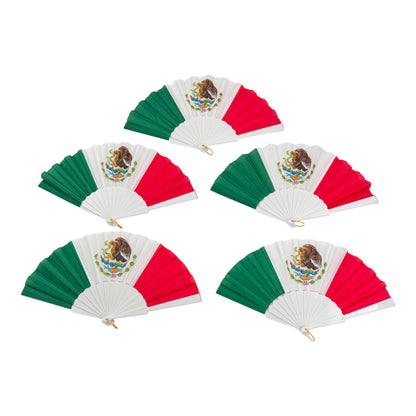 Mexican national Print Oriental Hand Held Folding Fan FN0457 (12PC)