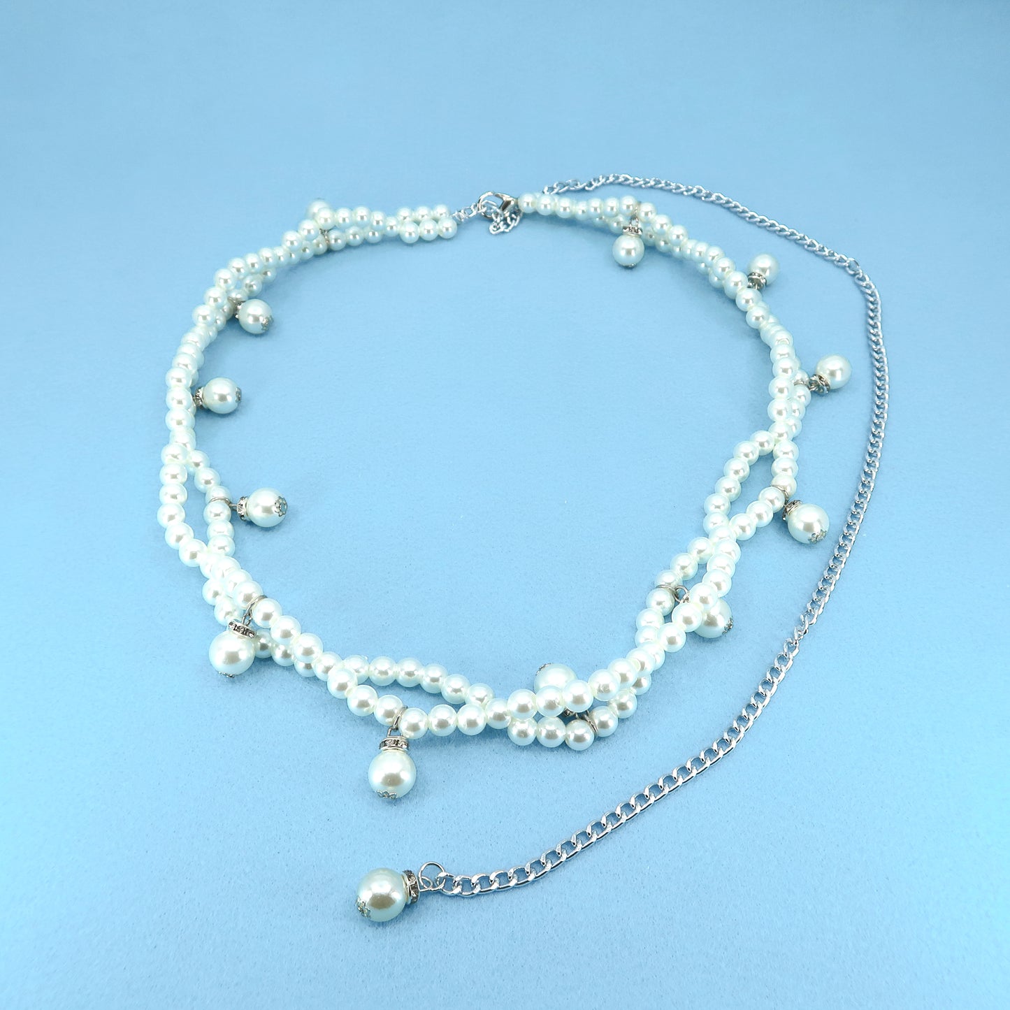 Pearl Infinity Pattern Chain Belt BT0506-18 (4PC)