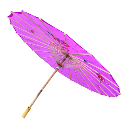 Traditional Floral Sunshade Oil Cloth Paper Umbrella UM5044. (12PC)