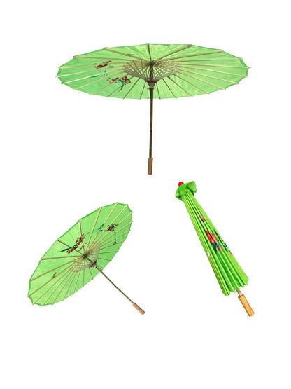 Traditional Floral Sunshade Oil Cloth Paper Umbrella UM5044 (12PC)