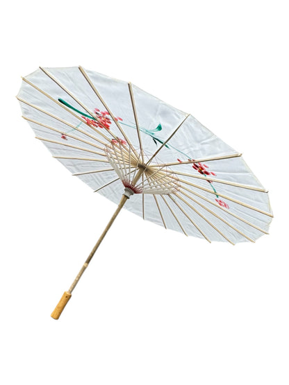 Traditional Floral Sunshade Oil Cloth Paper Umbrella UM5044 (12PC)