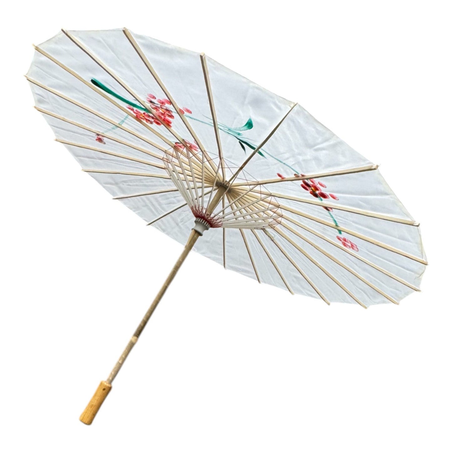 Traditional Floral Sunshade Oil Cloth Paper Umbrella UM5044. (12PC)