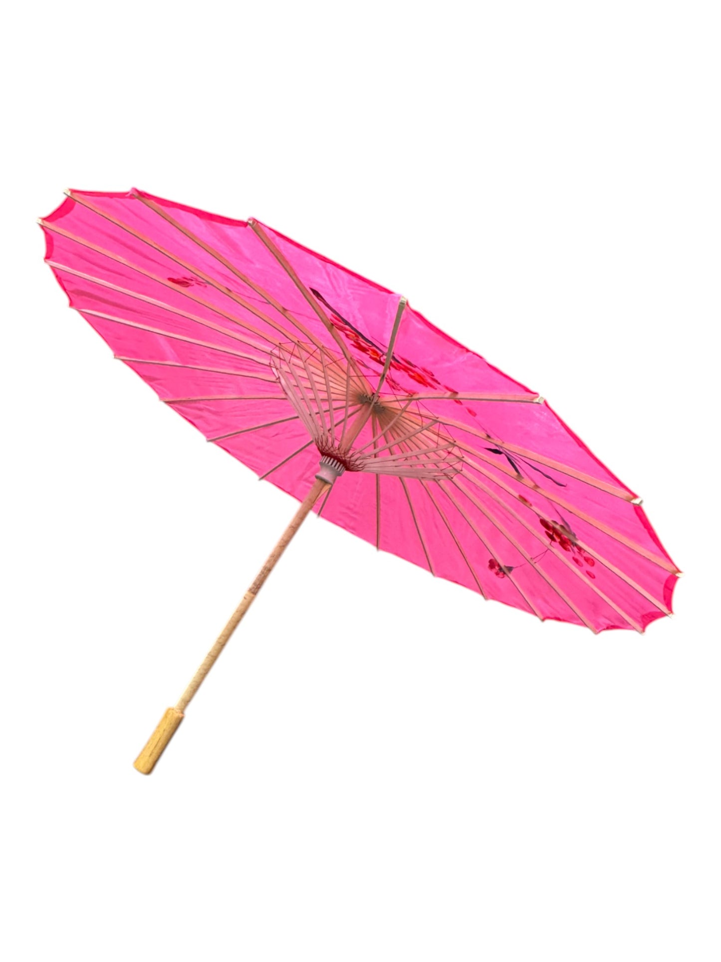 Traditional Floral Sunshade Oil Cloth Paper Umbrella UM5044 (12PC)
