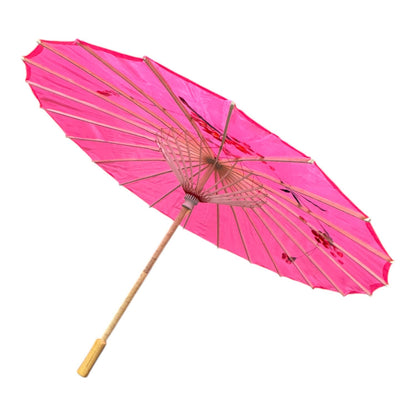 Traditional Floral Sunshade Oil Cloth Paper Umbrella UM5044. (12PC)