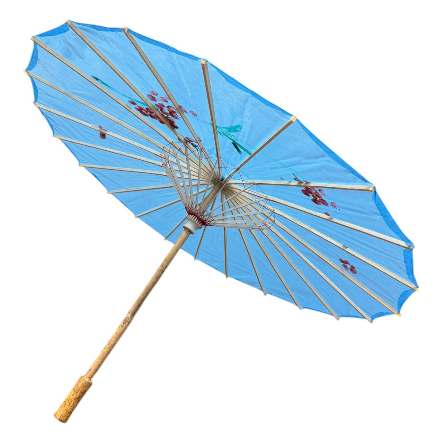 Traditional Floral Sunshade Oil Cloth Paper Umbrella UM5044. (12PC)