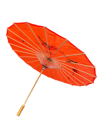Traditional Floral Sunshade Oil Cloth Paper Umbrella UM5044 (12PC)