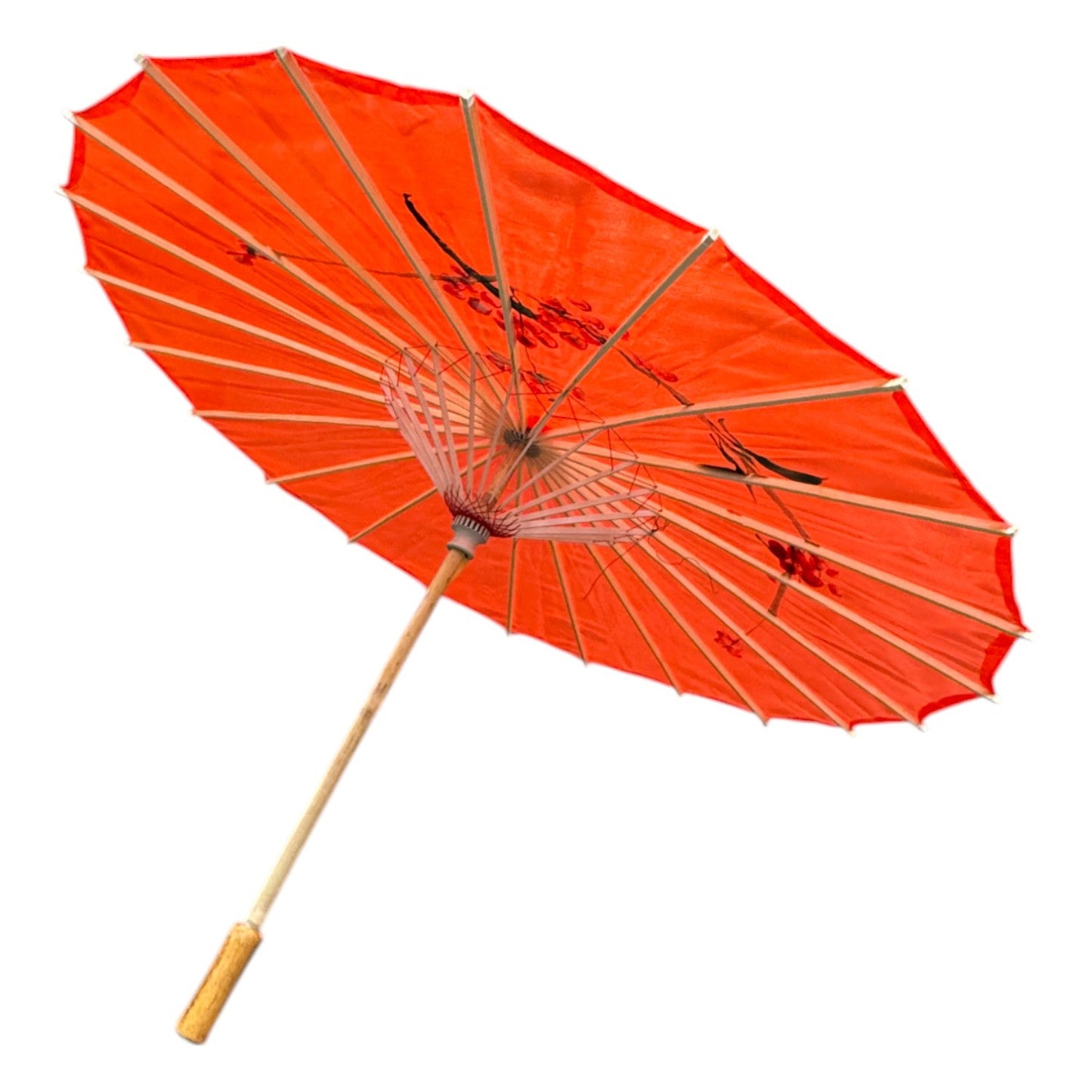 Traditional Floral Sunshade Oil Cloth Paper Umbrella UM5044. (12PC)