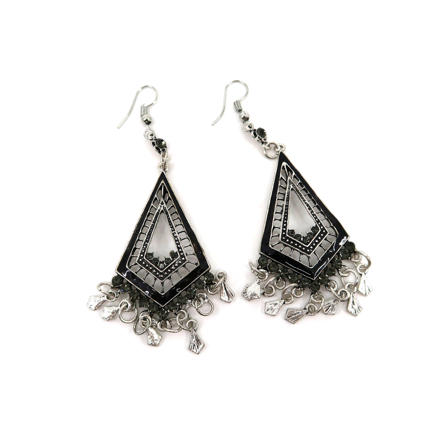 Color Stone Rhombus Earring ER904-24 (12PC)