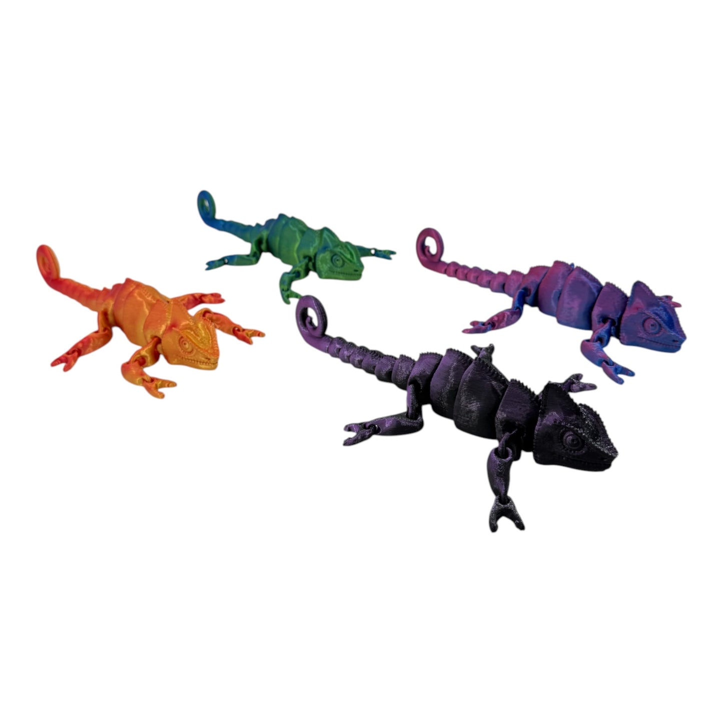 3D Animal Toy Chameleon TY5319-17  (12PC)