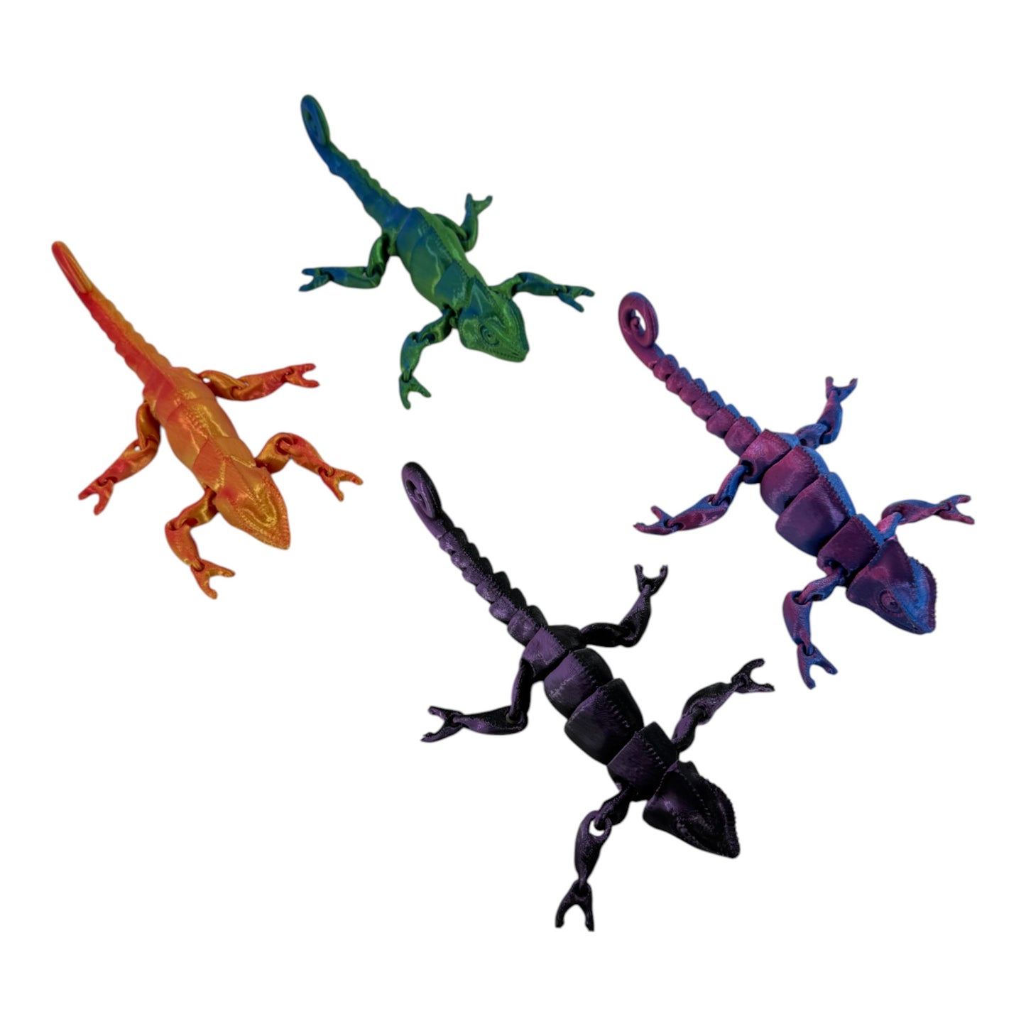 3D Animal Toy Chameleon TY5319-17  (12PC)