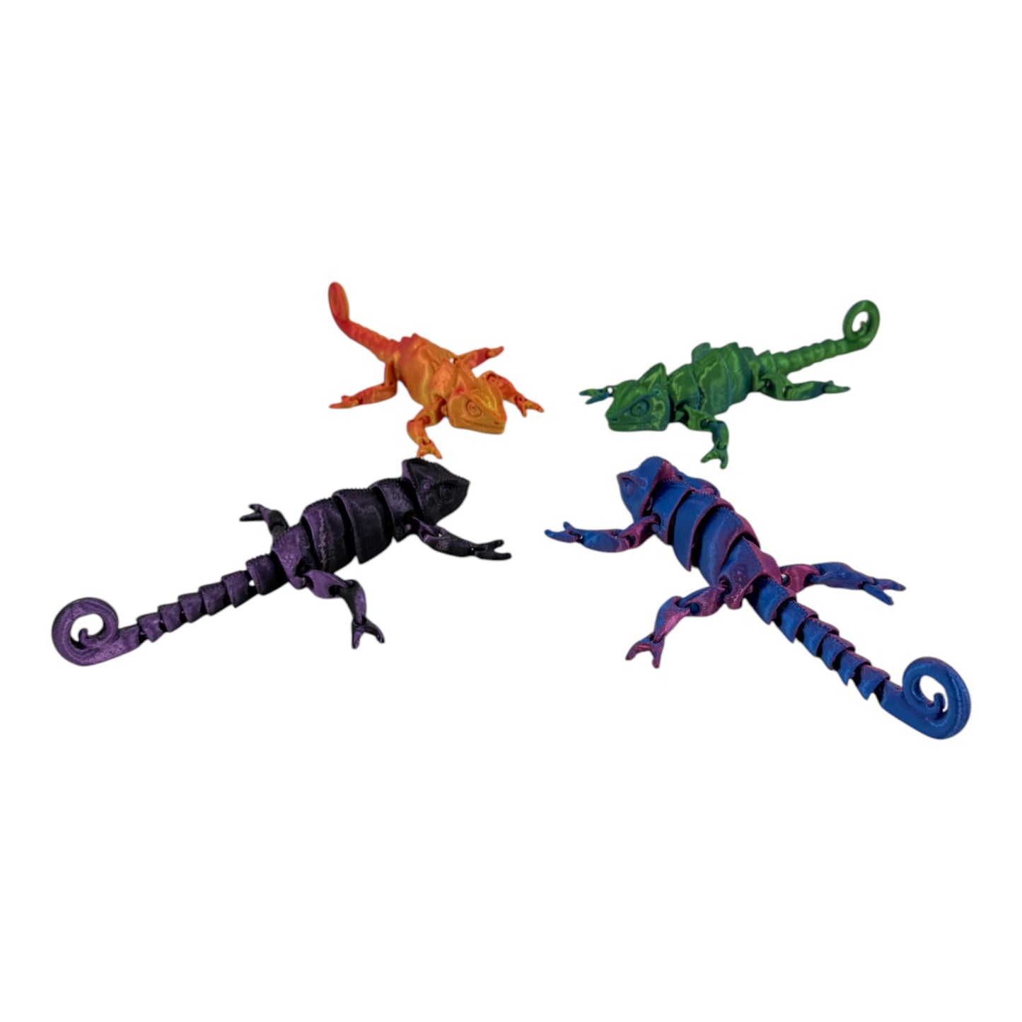 3D Animal Toy Chameleon TY5319-17  (12PC)