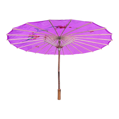 Traditional Floral Sunshade Oil Cloth Paper Umbrella UM5044 (12PC)