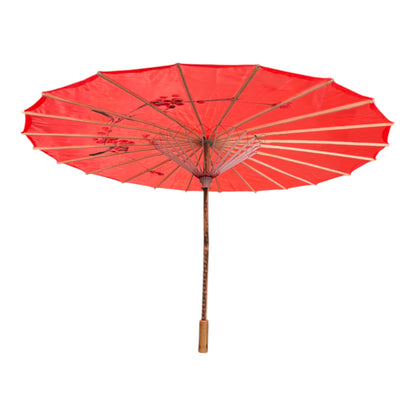 Traditional Floral Sunshade Oil Cloth Paper Umbrella UM5044 (12PC)