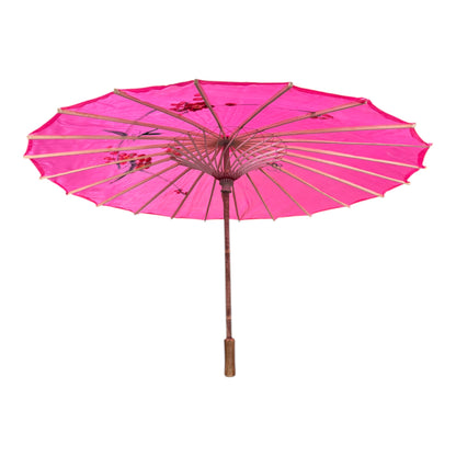 Traditional Floral Sunshade Oil Cloth Paper Umbrella UM5044 (12PC)