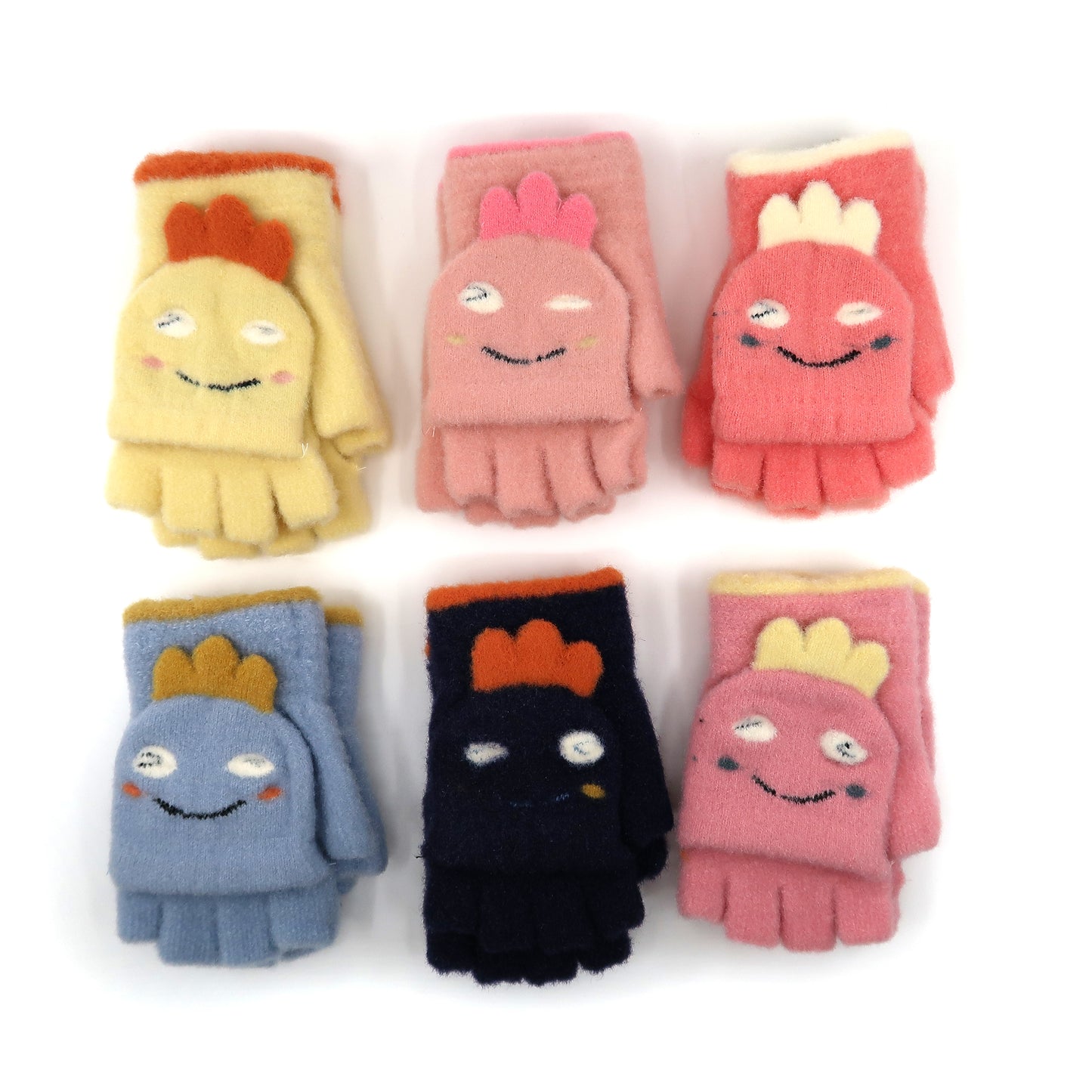 Kids Dino Knitted Glove GE103-2. (12PAIR)