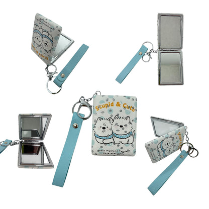 Cute Puppy Animal Mirror Key Chain MR5311-15 (12PC)