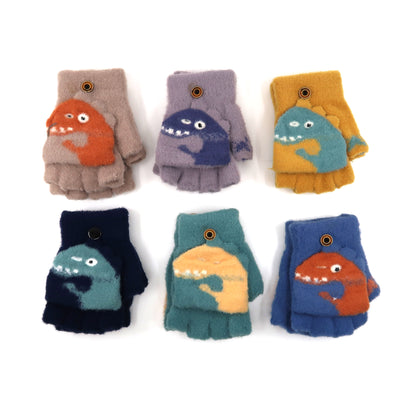 Kids Dino Knitted Glove GE103-3. (12PAIR)