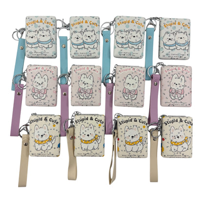 Cute Puppy Animal Mirror Key Chain MR5311-15 (12PC)