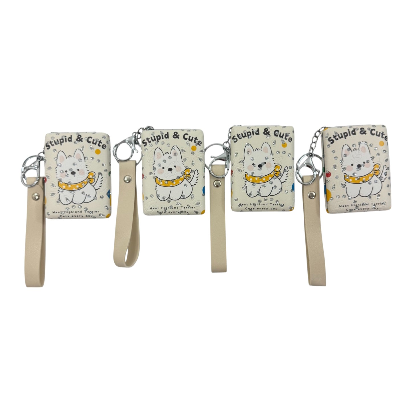 Cute Puppy Animal Mirror Key Chain MR5311-15 (12PC)