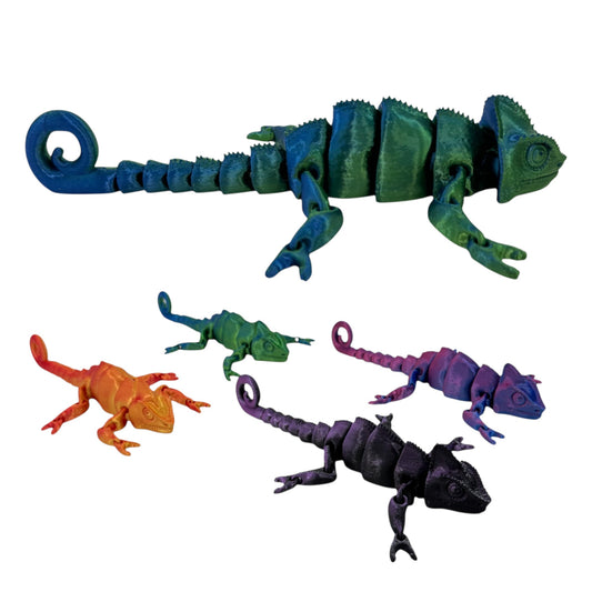 3D Animal Toy Chameleon TY5319-17  (12PC)