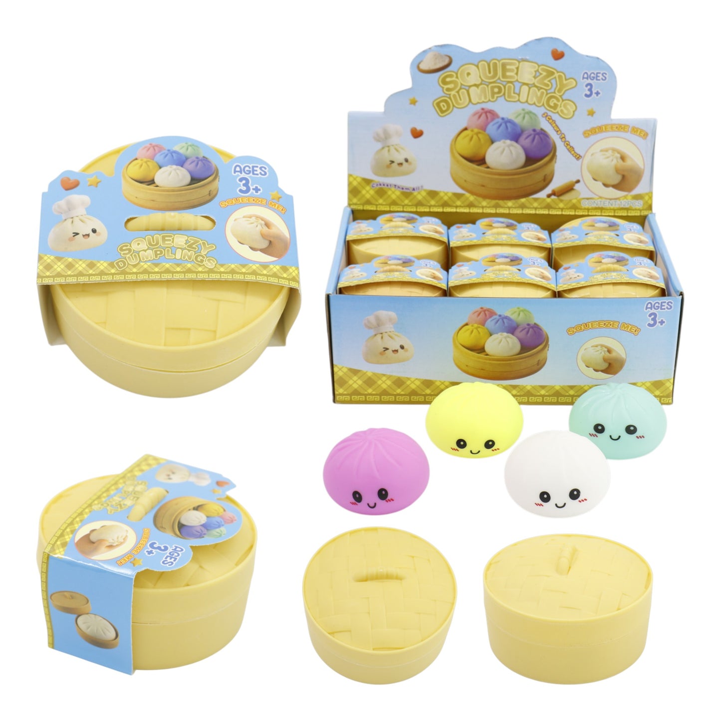 Soft Squishy Dumpling SS417-8! (12PC)