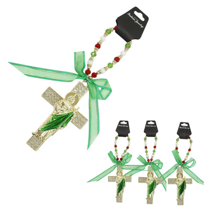 Cross Car Rear Mirror Hang Accessory CH223GR (12PC)