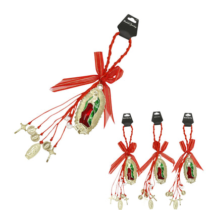 Guadalupe Car Rear Mirror Hang Accessory CH227RD (12PC)