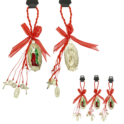 Guadalupe Car Rear Mirror Hang Accessory CH227RD (12PC)