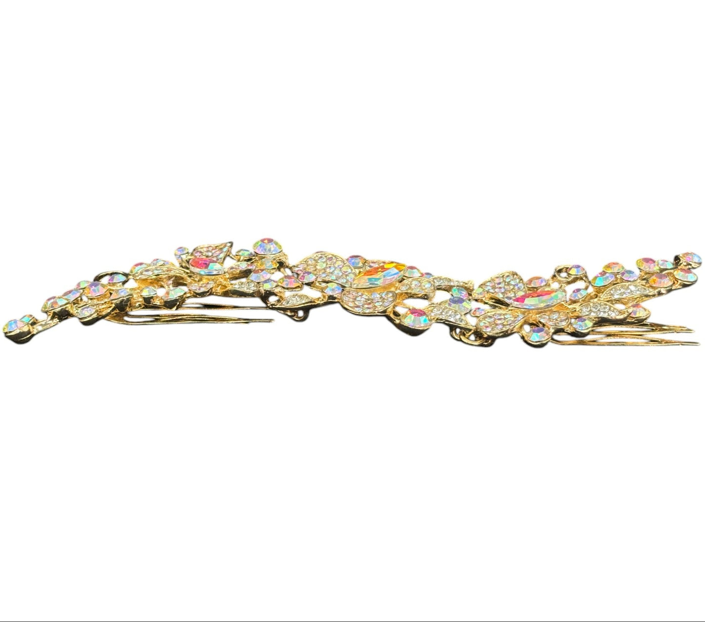 Crystal Butterfly Tiara Hair Comb JC628 (1PC)