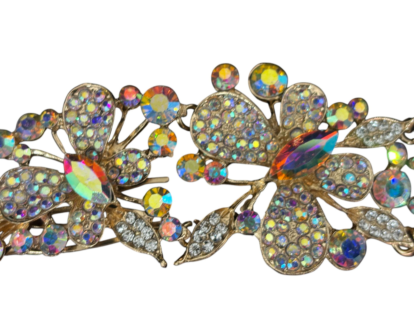 Crystal Butterfly Tiara Hair Comb JC628 (1PC)