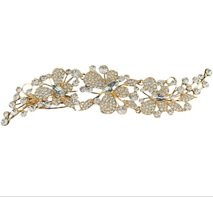 Crystal Butterfly Tiara Hair Comb JC628 (1PC)