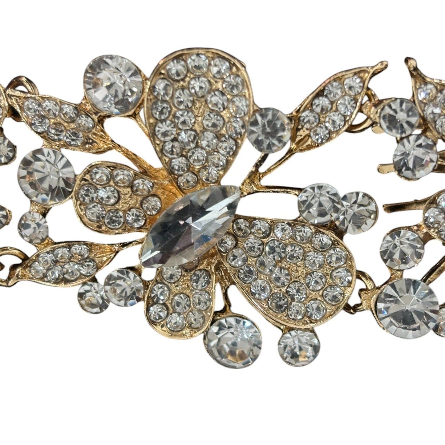 Crystal Butterfly Tiara Hair Comb JC628 (1PC)