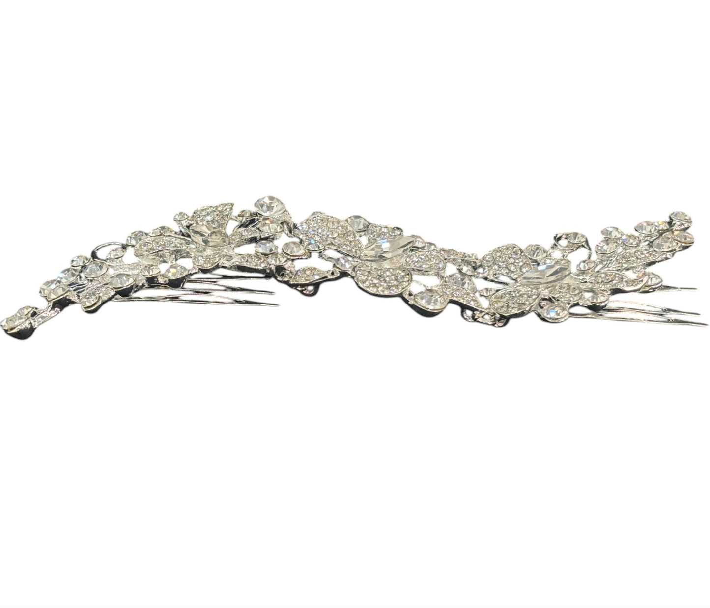 Crystal Butterfly Tiara Hair Comb JC628 (1PC)
