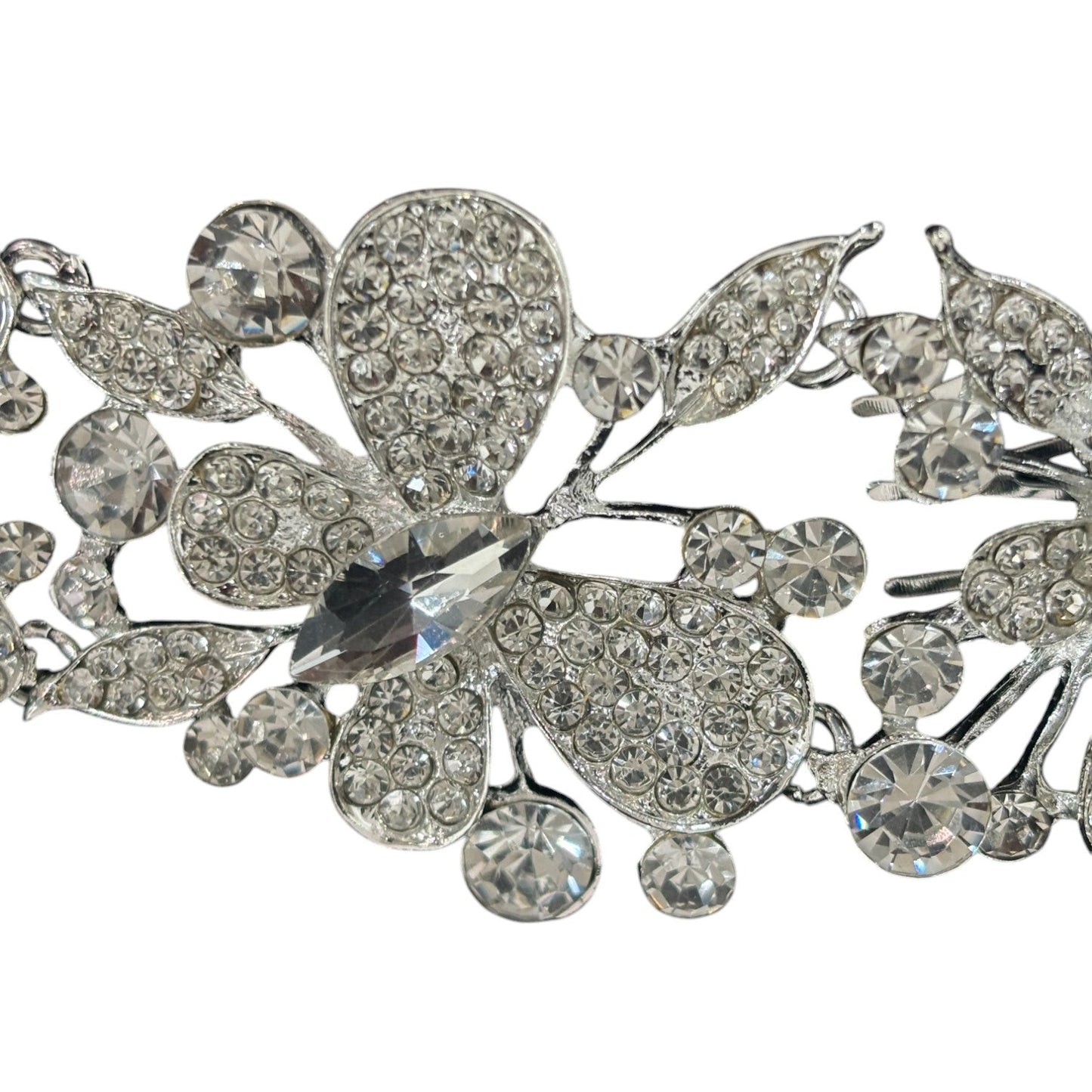 Crystal Butterfly Tiara Hair Comb JC628 (1PC)