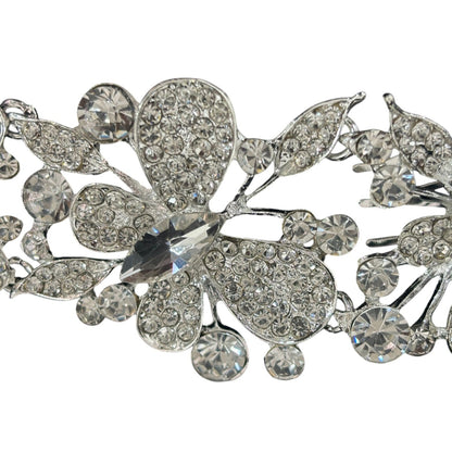 Crystal Butterfly Tiara Hair Comb JC628 (1PC)
