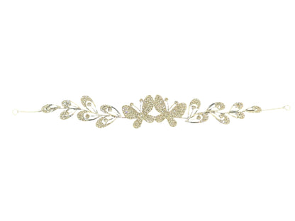 Crystal Butterfly Thin Tiara Hair Comb Pin JC631 (1PC)