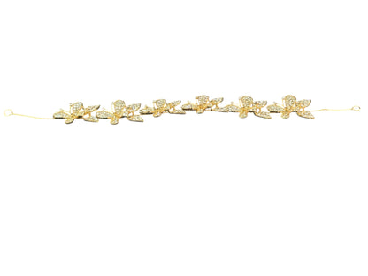 Crystal Small Butterfly Thin Tiara Hair Comb Pin JC633 (1PC)