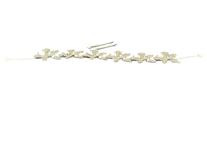 Crystal Small Butterfly Thin Tiara Hair Comb Pin JC633 (1PC)
