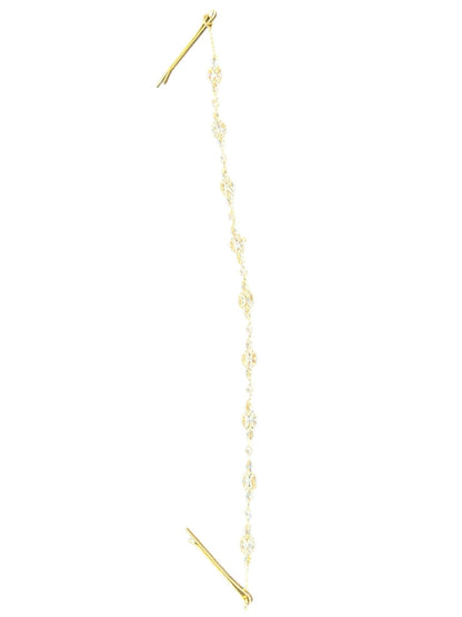 Crystal Blossom Branch Thin Tiara Hair Pin JC639 (3PC)