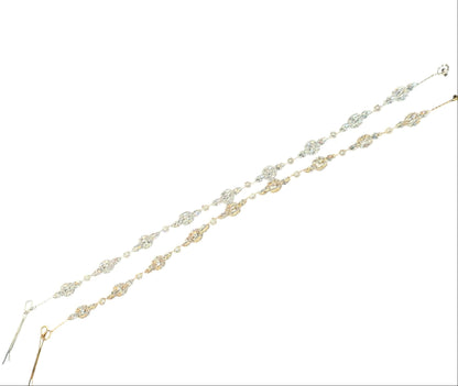 Crystal Blossom Branch Thin Tiara Hair Pin JC639 (3PC)
