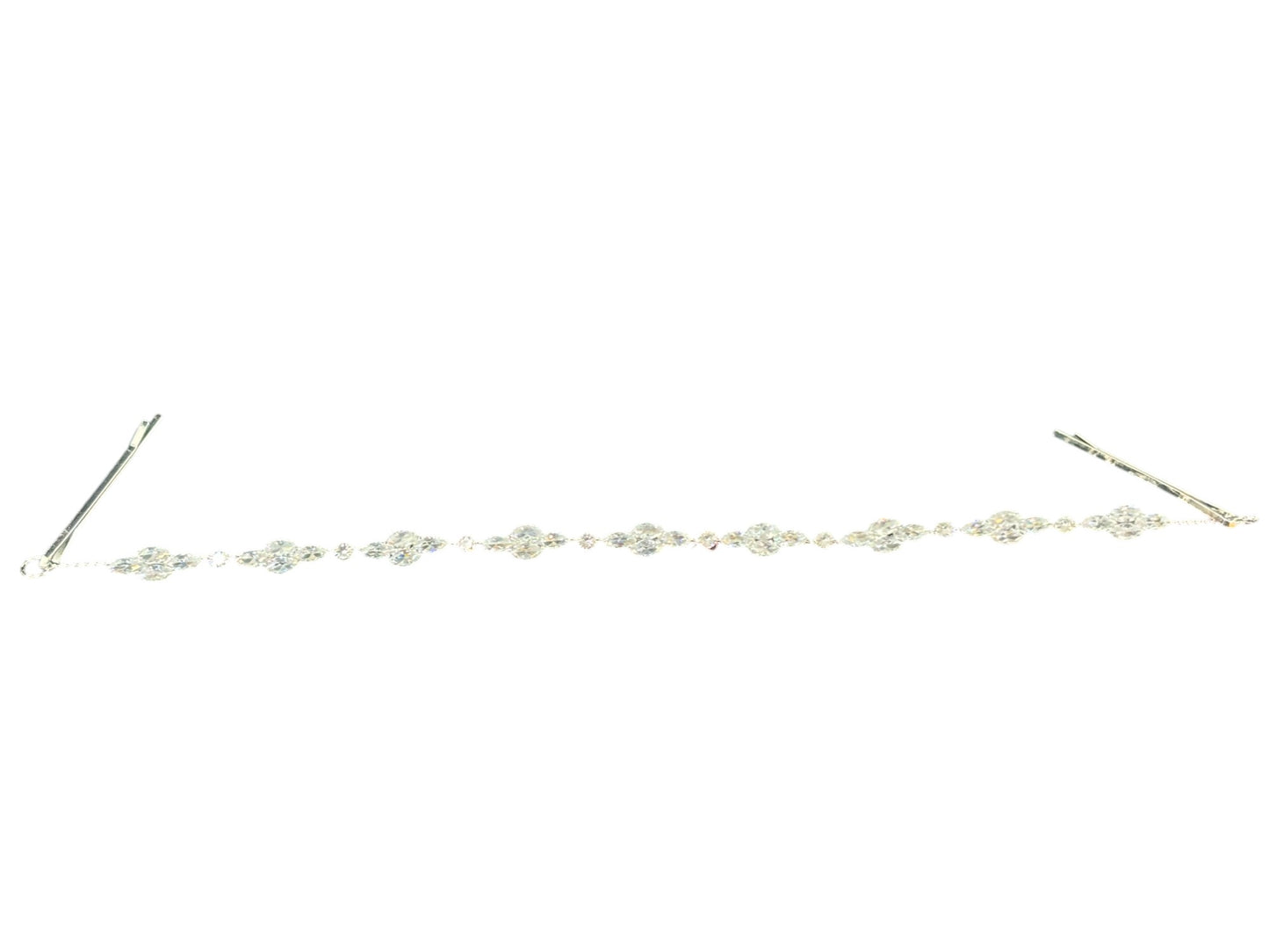 Crystal Blossom Branch Thin Tiara Hair Pin JC639 (3PC)