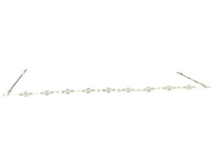 Crystal Blossom Branch Thin Tiara Hair Pin JC639 (3PC)