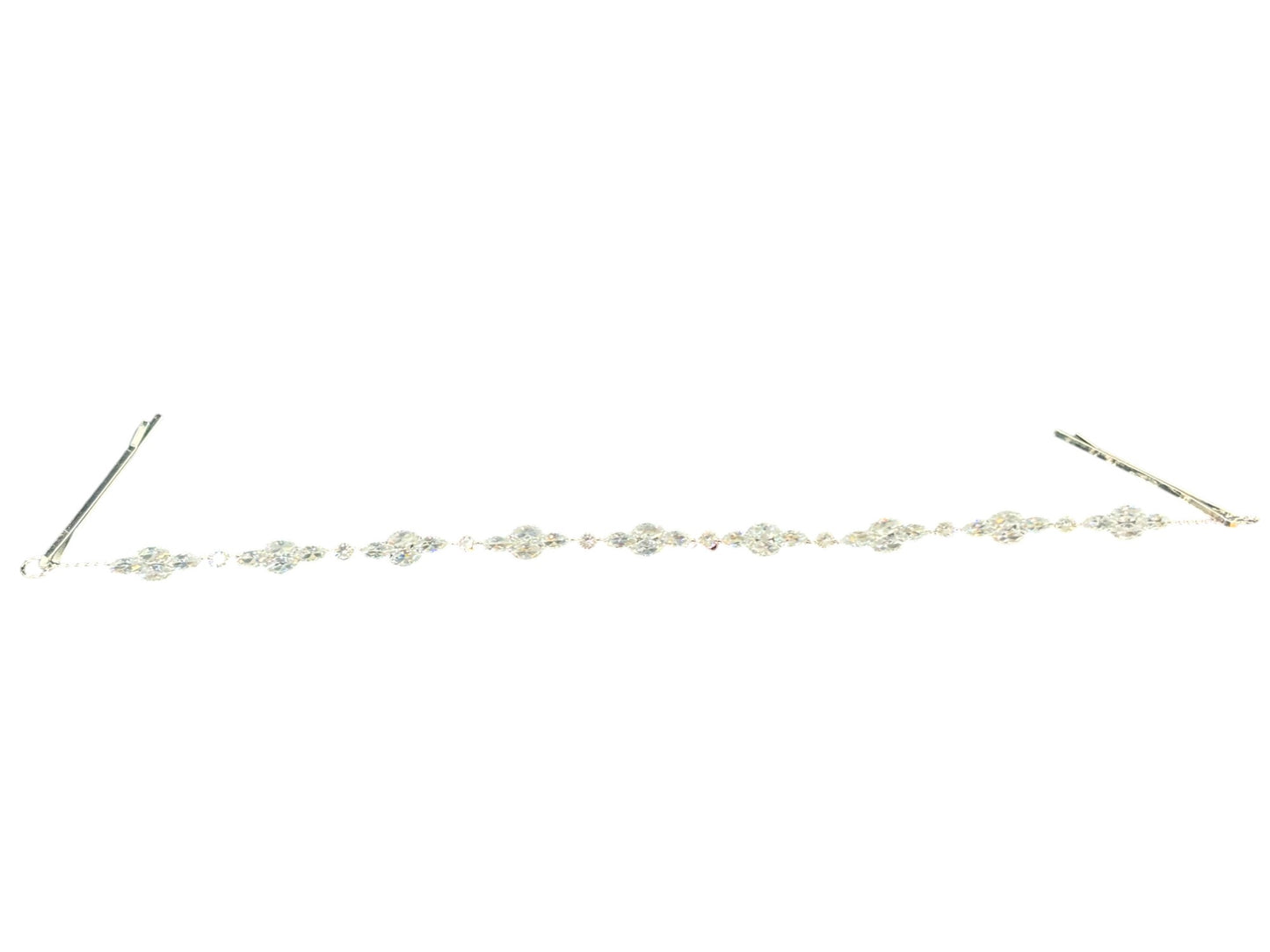 Crystal Blossom Branch Thin Tiara Hair Pin JC639 (3PC)
